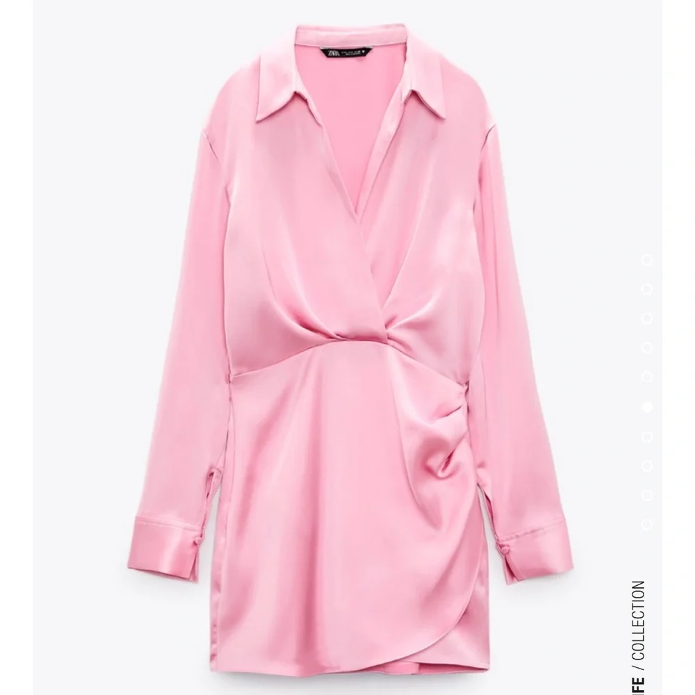 Zara short satin effect dress - Picture 8 of 9